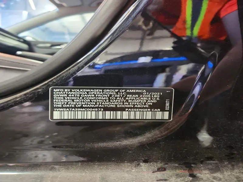 2021 VOLKSWAGEN PASSAT SE  