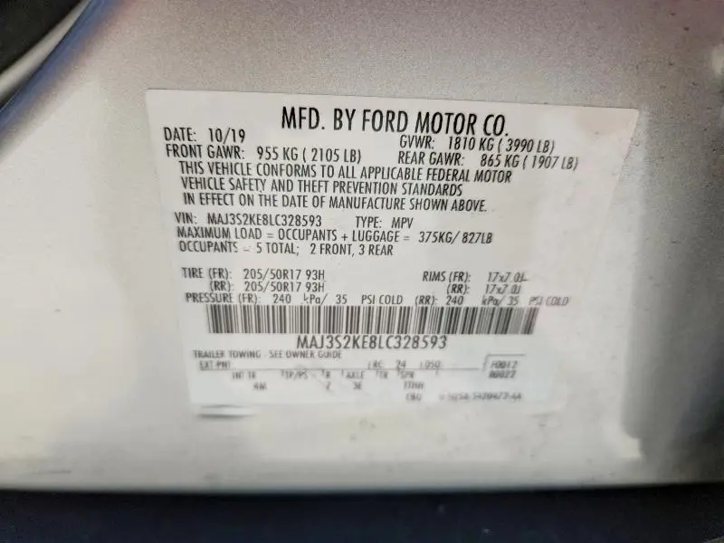 2020 FORD ECOSPORT TITANIUM  