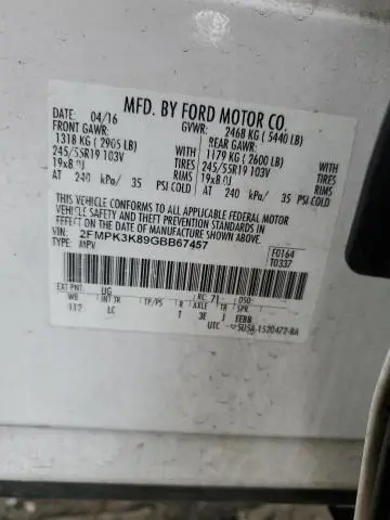 2016 FORD EDGE TITANIUM