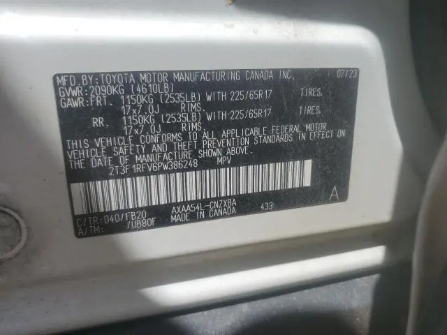 2023 TOYOTA RAV4 LE  