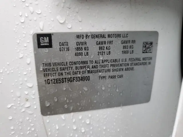 2016 CHEVROLET MALIBU LT  