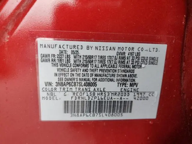 2025 NISSAN KICKS SV  