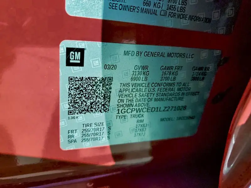 2020 CHEVROLET SILVERADO C1500 LT  