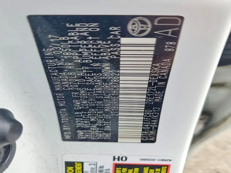 2017 TOYOTA COROLLA SE  