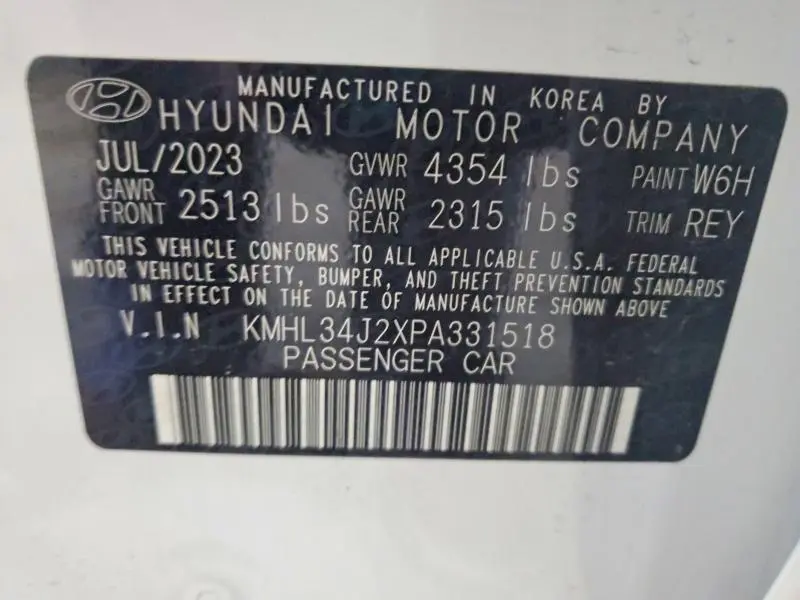2023 HYUNDAI SONATA LIMITED  