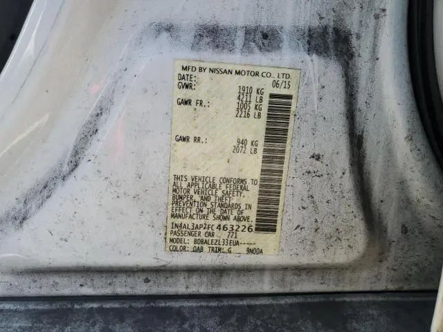 2015 NISSAN ALTIMA 2.5  