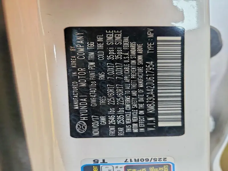 2018 HYUNDAI TUCSON SEL  