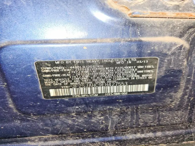 2014 SUBARU FORESTER 2.5I LIMITED  