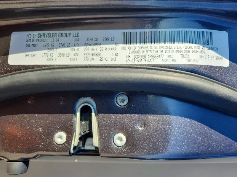 2015 RAM 1500 LARAMIE  