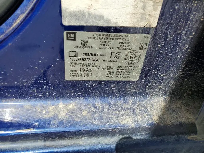 2014 CHEVROLET SILVERADO K1500 LT  