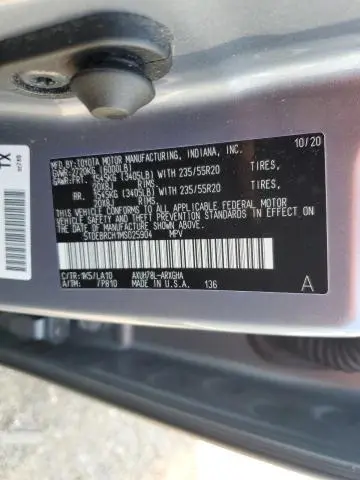 2021 TOYOTA HIGHLANDER HYBRID PLATINUM  