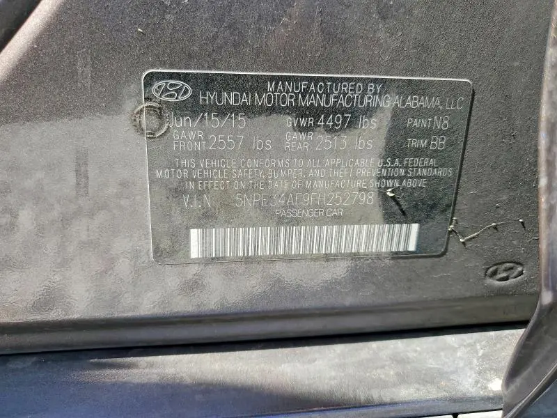 2015 HYUNDAI SONATA SPORT  