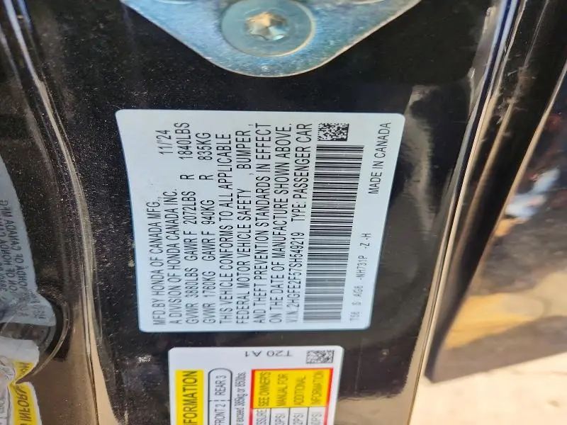 2025 HONDA CIVIC SPORT  