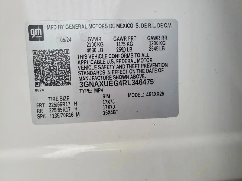2024 CHEVROLET EQUINOX LT  