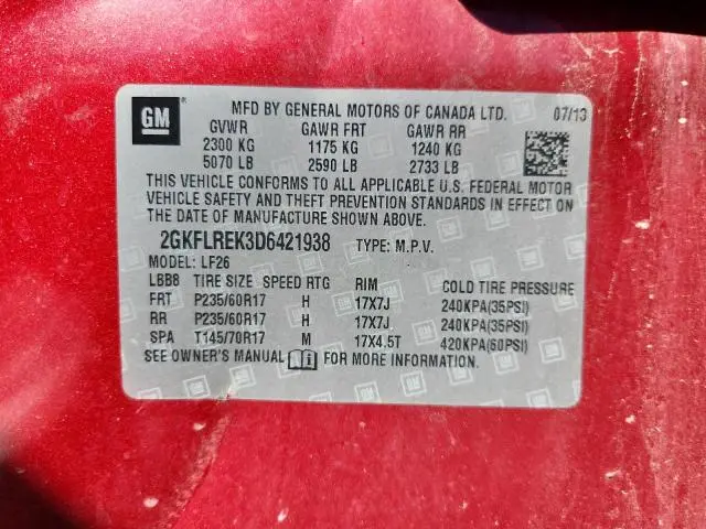 2013 GMC TERRAIN SLE  