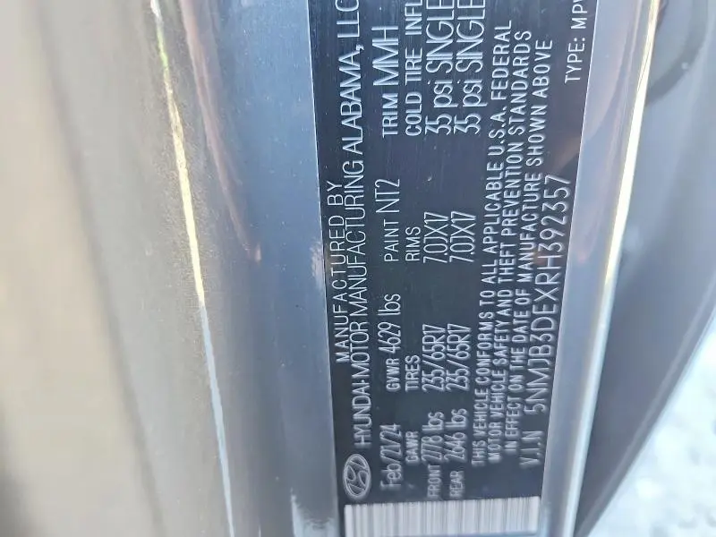 2024 HYUNDAI TUCSON SEL  