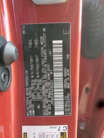 2016 TOYOTA 4RUNNER SR5/SR5 PREMIUM  