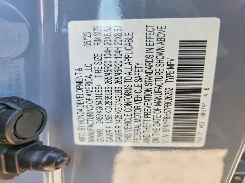 2023 HONDA PASSPORT EXL  