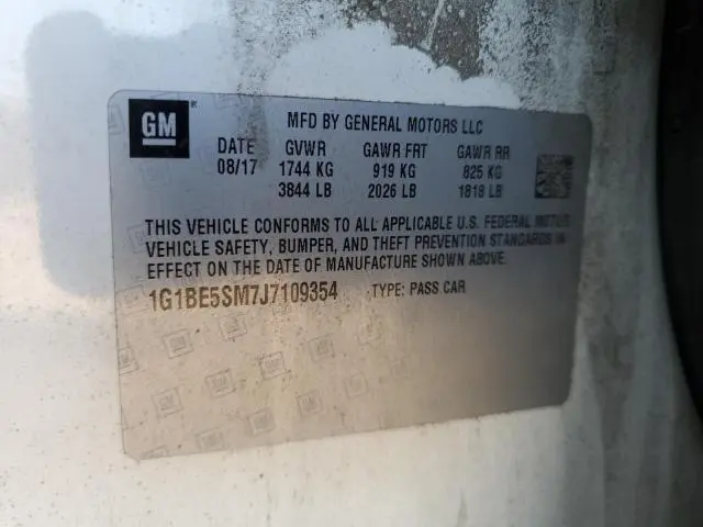 2018 CHEVROLET CRUZE LT  