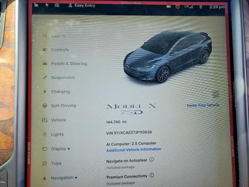 2018 TESLA MODEL X   