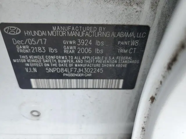 2018 HYUNDAI ELANTRA SEL  