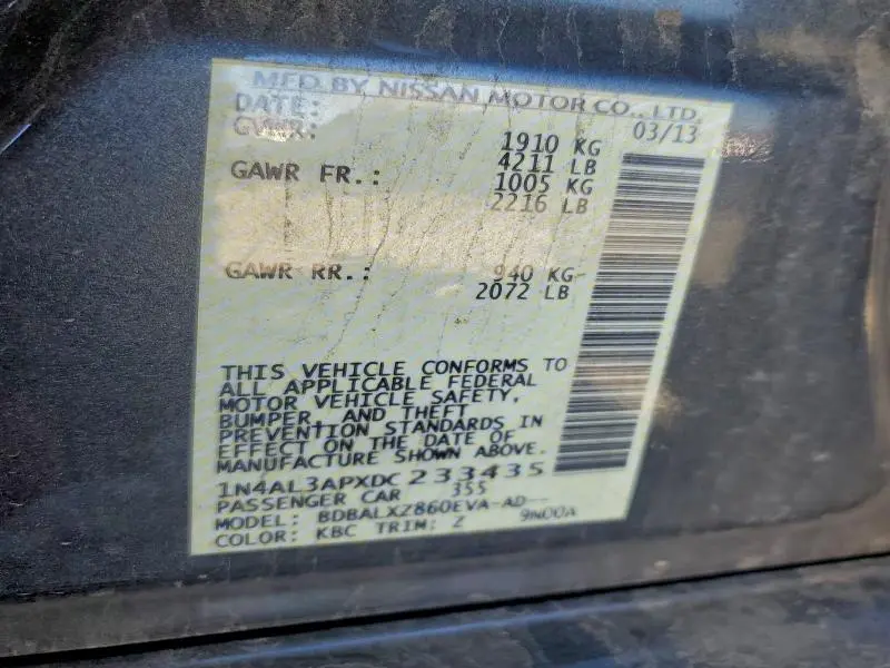 2013 NISSAN ALTIMA 2.5  