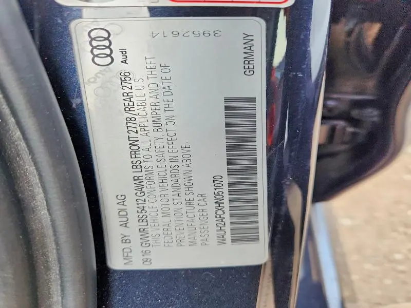 2017 AUDI A6 PRESTIGE  