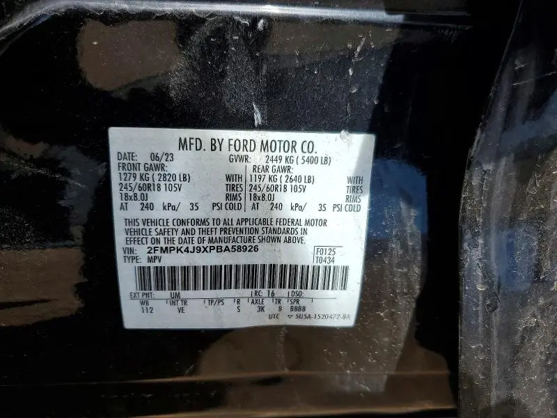 2023 FORD EDGE SEL  
