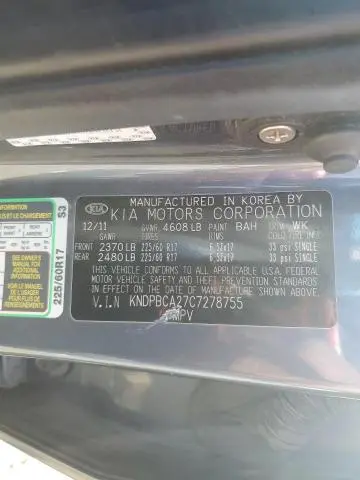 2012 KIA SPORTAGE LX  