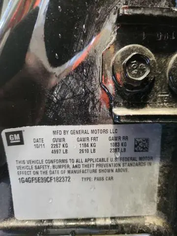 2012 BUICK LACROSSE PREMIUM  