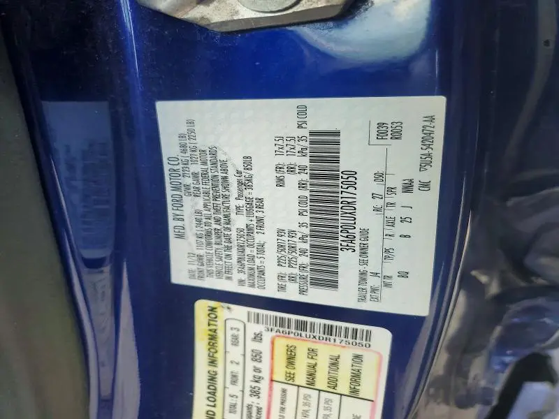 2013 FORD FUSION SE HYBRID  