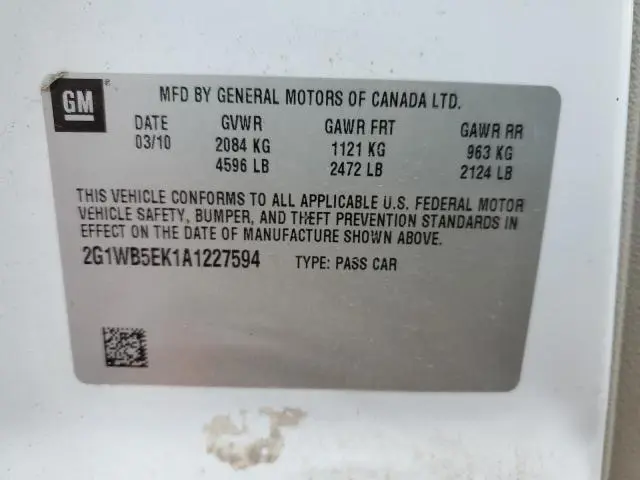 2010 CHEVROLET IMPALA LT