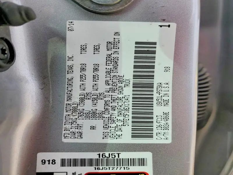 2014 TOYOTA TUNDRA CREWMAX SR5  