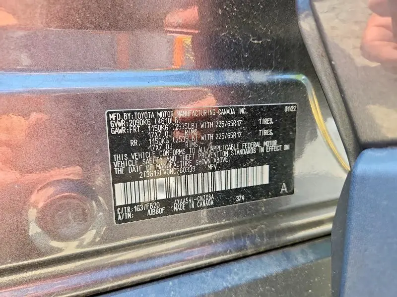2022 TOYOTA RAV4 LE  