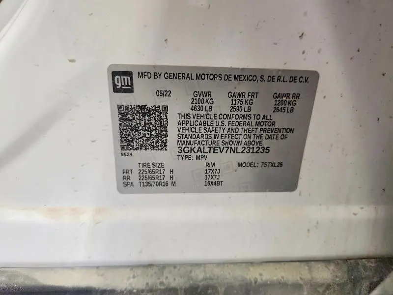 2022 GMC TERRAIN SLE  