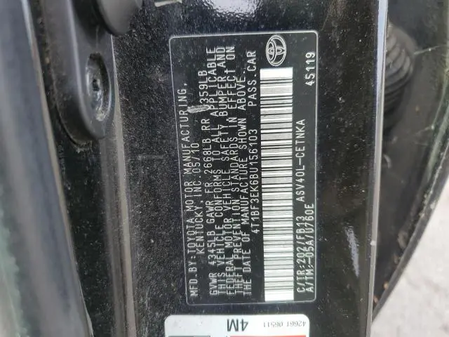 2011 TOYOTA CAMRY BASE  