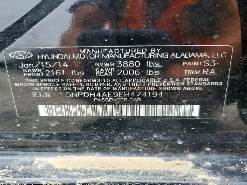 2014 HYUNDAI ELANTRA GLS(MIDDLE)  