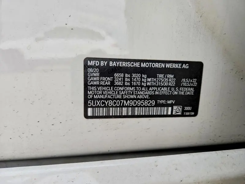 2021 BMW X6 M50I  