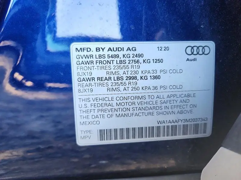 2021 AUDI Q5 PREMIUM  