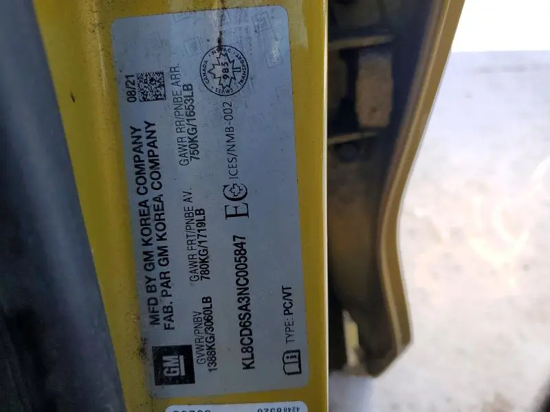 2022 CHEVROLET SPARK 1LT  