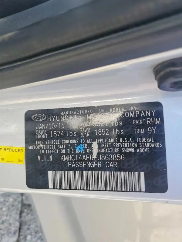 2015 HYUNDAI ACCENT GLS  