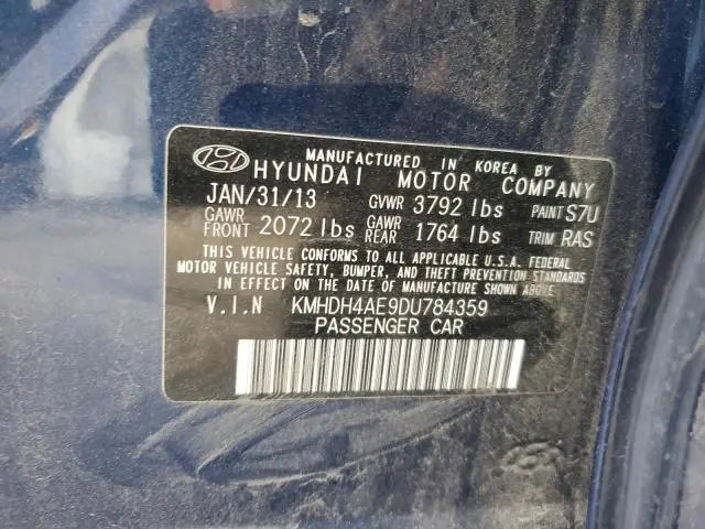 2013 HYUNDAI ELANTRA GLS  