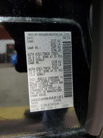 2024 NISSAN FRONTIER S  