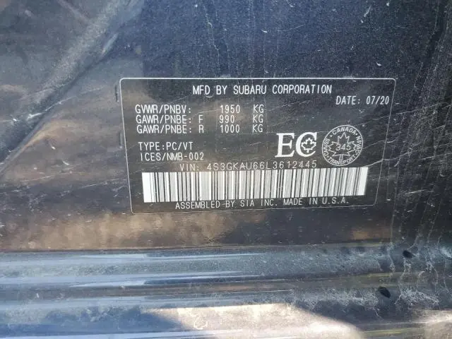 2020 SUBARU IMPREZA LIMITED  