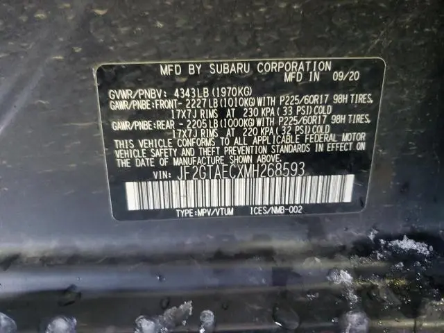 2021 SUBARU CROSSTREK PREMIUM  