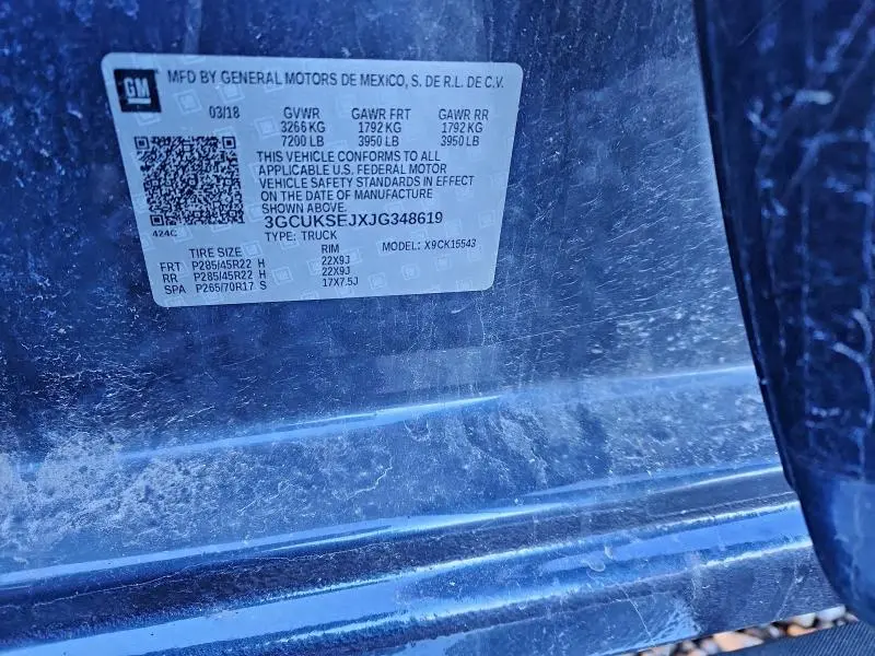 2018 CHEVROLET SILVERADO K1500 LTZ  