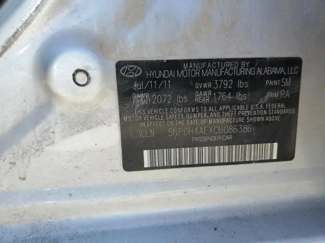 2012 HYUNDAI ELANTRA GLS  