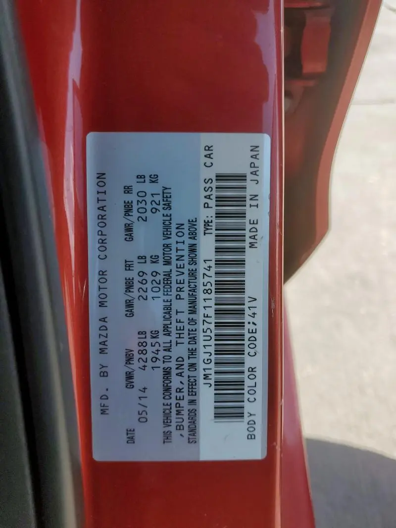 2015 MAZDA 6 SPORT  