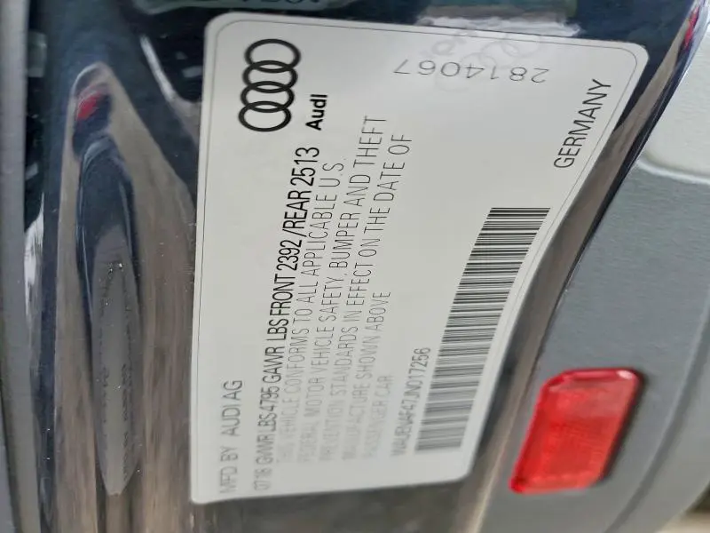 2018 AUDI A4 PREMIUM PLUS  