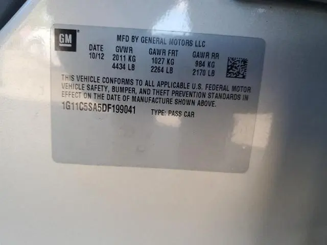 2013 CHEVROLET MALIBU 1LT  